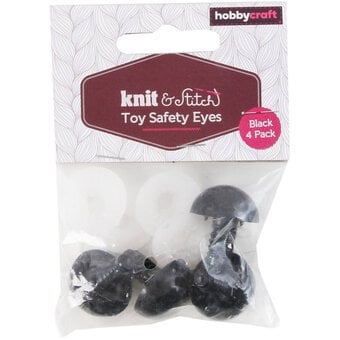 Black Toy Safety Eyes 4 Pack