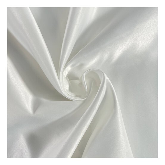 Ivory Duchess Satin Fabric by the Metre image number 1