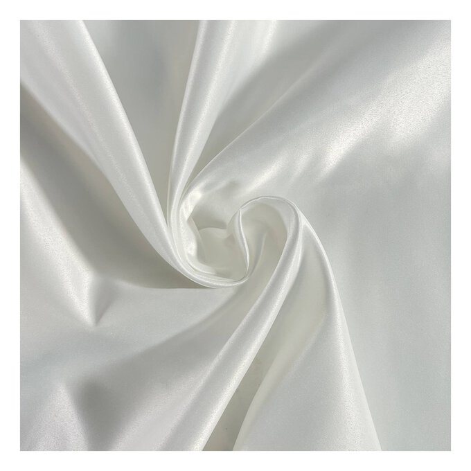 Ivory Duchess Satin Fabric by the Metre image number 1