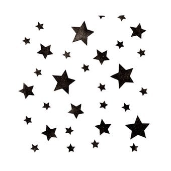 Multi Stars Stencil 21cm x 29cm