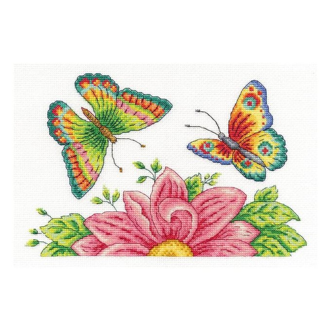 DMC Cross Stitch Kit Butterfly Garden Hobbycraft