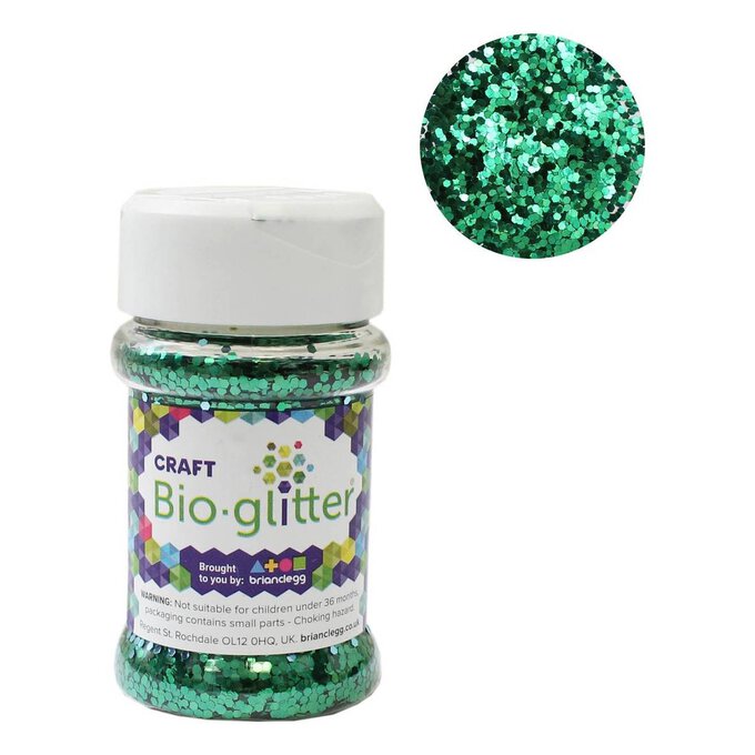 Brian Clegg Green Craft Biodegradable Glitter 40g image number 1