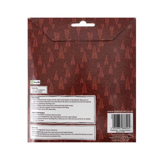 Gold Merry Christmas Balloon Bunting 2m image number 3