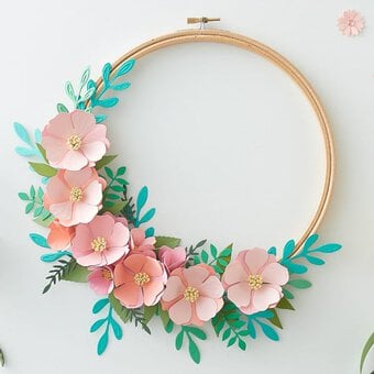 How to Make a Die Cut Spring Wreath