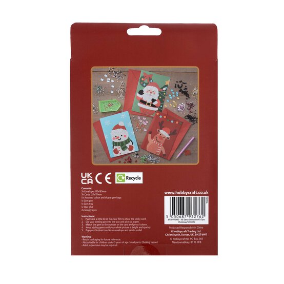 Christmas Gem Art Card Making Kit 3 Pack image number 4
