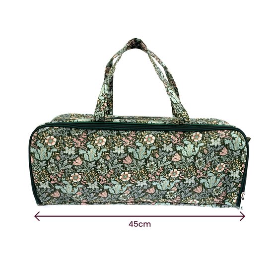 Floral Wood Block Knitting Bag image number 6