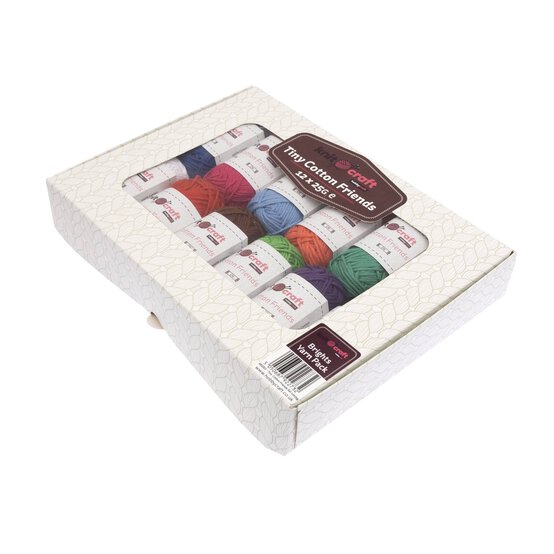 Knitcraft Bright Tiny Cotton Friends Yarn 25g 12 Pack image number 5