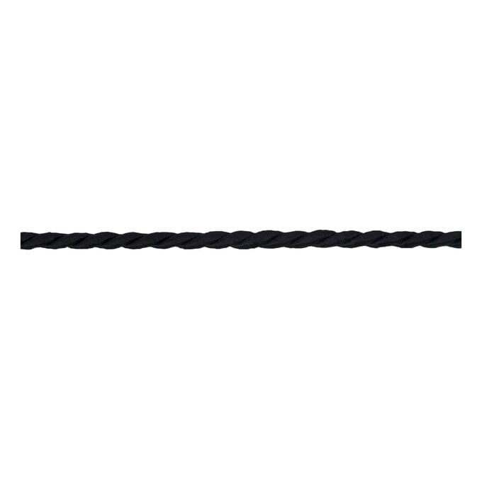Black 3mm Cord Trim by the Metre image number 1