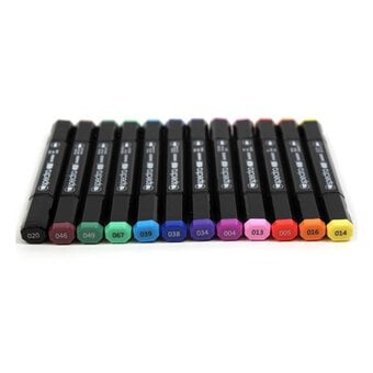 Chartpak Basic Colours Spectra AD Markers 12 Pack image number 2