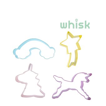 Whisk Unicorn Cookie Cutters 4 Pack