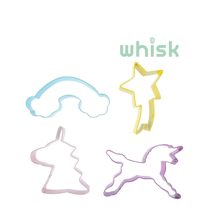 Whisk Unicorn Cookie Cutters 4 Pack image number 1
