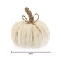White Chenille Pumpkin 9cm image number 4