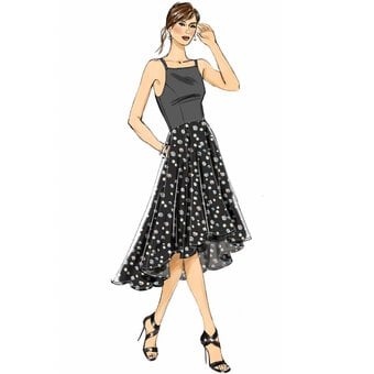 Vogue Princess Seam Dress Sewing Pattern V9252 (6-14) image number 4