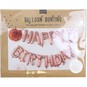 Ginger Ray Rose Gold Happy Birthday Balloon Bunting 1.5m image number 3