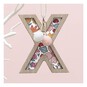 Hanging Wooden Letter X 7.5cm image number 1