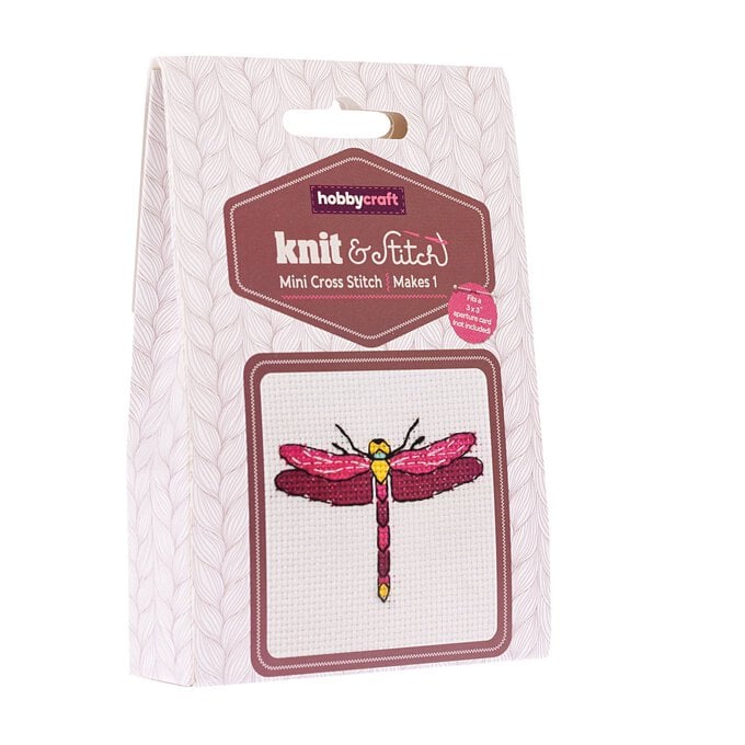 Dragonfly Mini Cross Stitch Kit image number 1