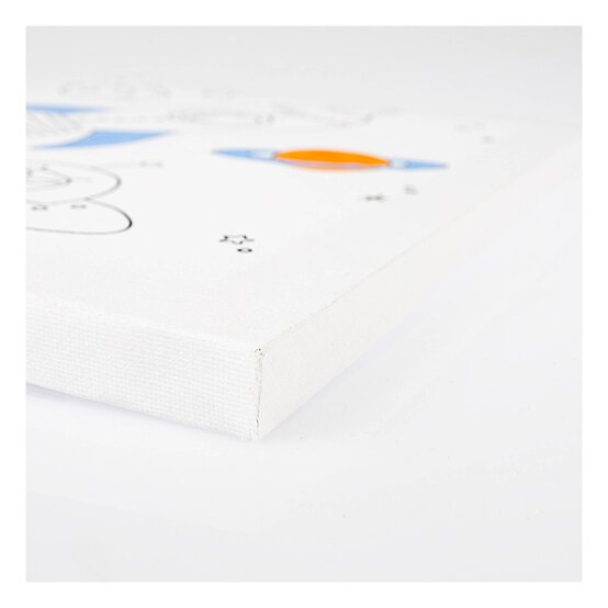 Space Rocket Colour-in Canvas image number 4