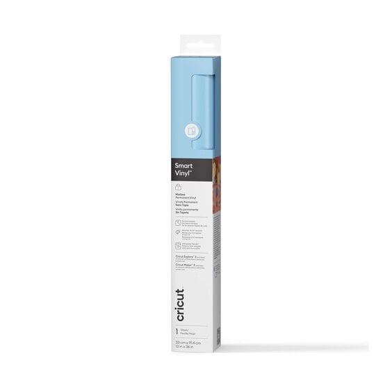 Cricut Powder Blue Permanent Smart Vinyl 13 x 36 Inches image number 1
