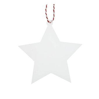 Hanging Acrylic Star Decoration 10cm 