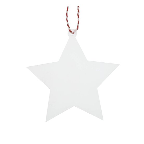 Hanging Acrylic Star Decoration 10cm  image number 1