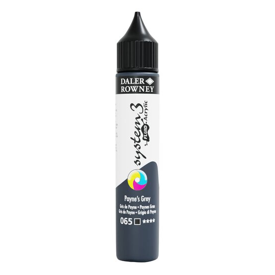 Daler-Rowney System3 Payne's Grey Fluid Acrylic 29.5ml (065) image number 1