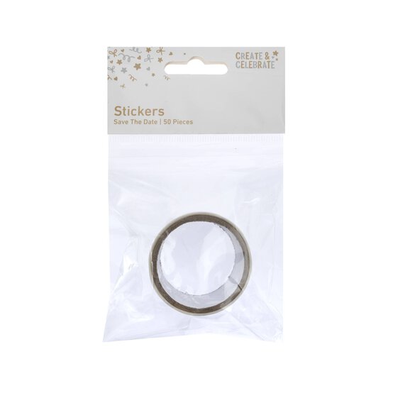 Create & Celebrate Save the Date Stickers 50 Pack image number 4