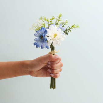 Blue Daisy and Hydrangea Bundle 22cm