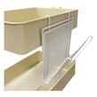 White Trolley and Wall Magazine Rack 22cm