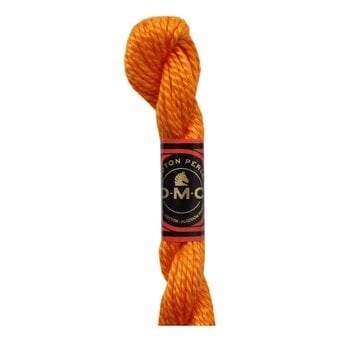 DMC Orange Pearl Cotton Thread Size 3 15m (741)