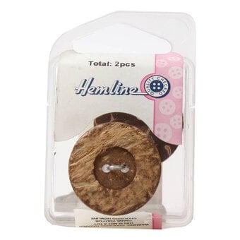Hemline Assorted Novelty Wood Button 2 Pack image number 2