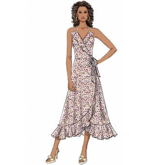 Butterick Wrap Dress Sewing Pattern B6554 (6-14) image number 3