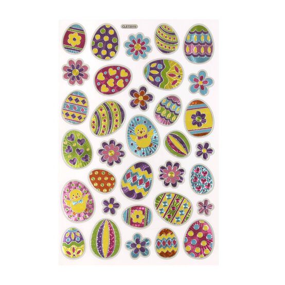 Easter Egg Holographic Stickers  image number 3