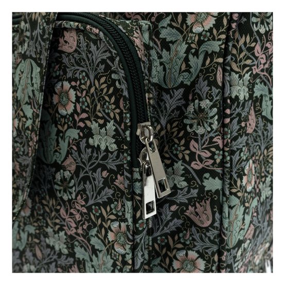 Floral Wood Block Sewing Machine Bag image number 3