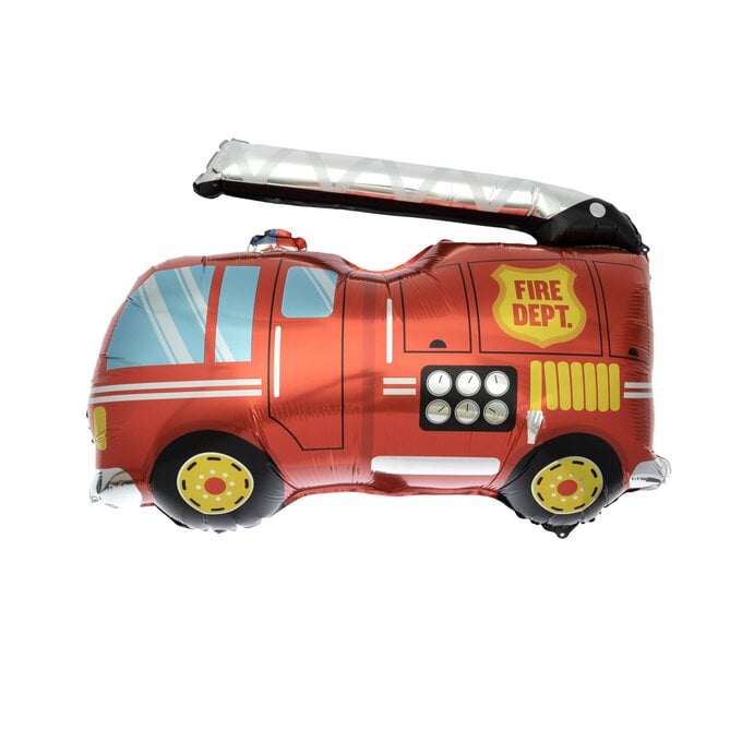 Large Fire Engine Foil Balloon image number 1