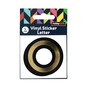 Black and Gold Vinyl Letter O Sticker 5cm image number 5