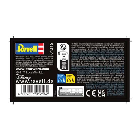 Revell Bandai Poe&rsquo;s X-Wing Fighter Model Kit 1:72 image number 7