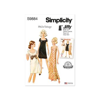 Simplicity Women's Dresses Sewing Pattern S9884 (U5 16-24)
