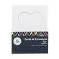 Heart Aperture Cards and Envelopes 5 x 7 Inches 12 Pack image number 3