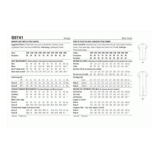 Simplicity Women's Dress Sewing Pattern S9741 (W3 30W-38W) image number 2