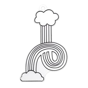 Rainbow Clouds Plastic Suncatcher