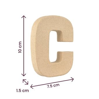 Mini Mache Letter C 10cm image number 4