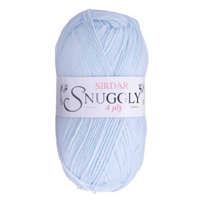 Sirdar Pastel Blue Snuggly 4 Ply Yarn 50g image number 1