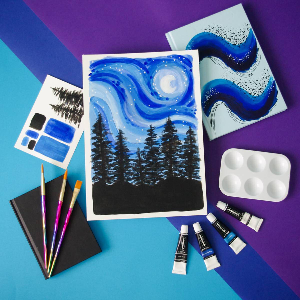 Acrylic Paint Set 12ml 24 Pack Hobbycraft