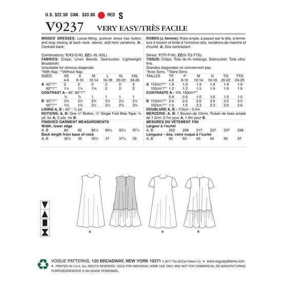 Vogue A-Line Dress Sewing Pattern V9237 (4-14) image number 2