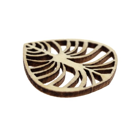 Palm Leaf Wooden Toppers 12 Pack image number 3