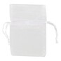 White Organza Bags 50 Pack image number 2