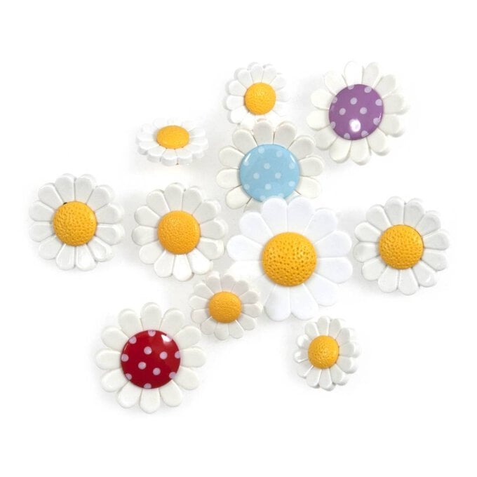 Trimits Daisy Novelty Buttons 7 Pieces image number 1
