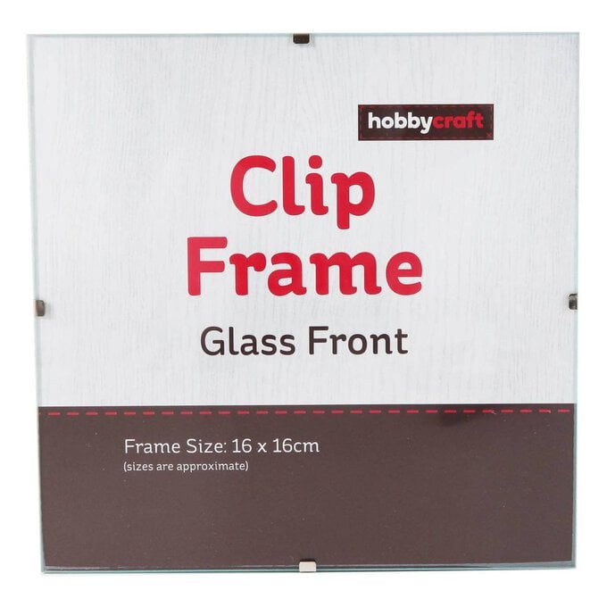 Glass Clip Frame 16cm x 16cm image number 1