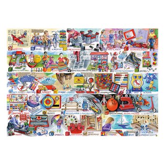 Gibsons Space Hoppers and Scooters Jigsaw Puzzle 1000 Pieces
