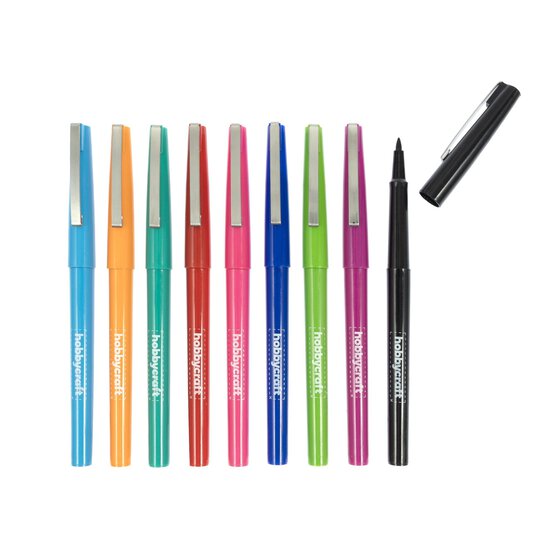 Bright Fine Tip Markers 9 Pack image number 1
